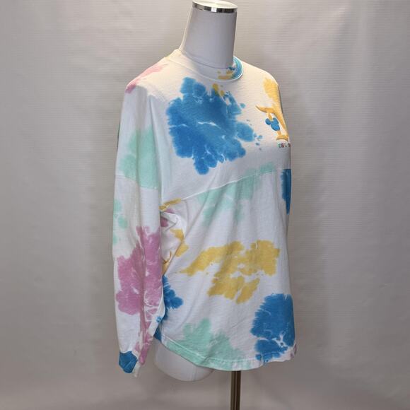 Disneyland Resort Spirit Jersey Shirt Womens XS Pastel Tie Dye Long Sleeve - Picture 2 of 12